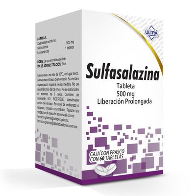 SULFASALAZINA 500 MG  60 TAB ULTRA