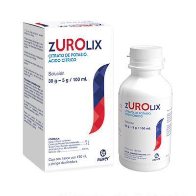 ZUROLIX SOLUCION 30/5 G/100 ML FCO 150 ML