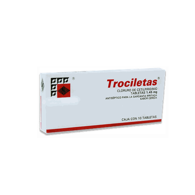 TROCILETAS 1.45 MG 10 TAB CEREZA