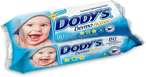 TOALLAS HÚMEDAS 80 TOALLAS AZUL DODYS DERMO ACTIVE