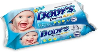 TOALLAS HÚMEDAS 80 TOALLAS AZUL DODYS DERMO ACTIVE