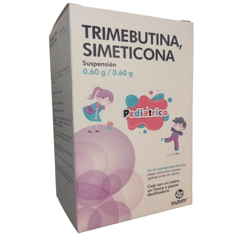 TRIMEBUTINA, SIMETICONA 0.60 G/0.60 G SUSP PED 26 ML MAVER