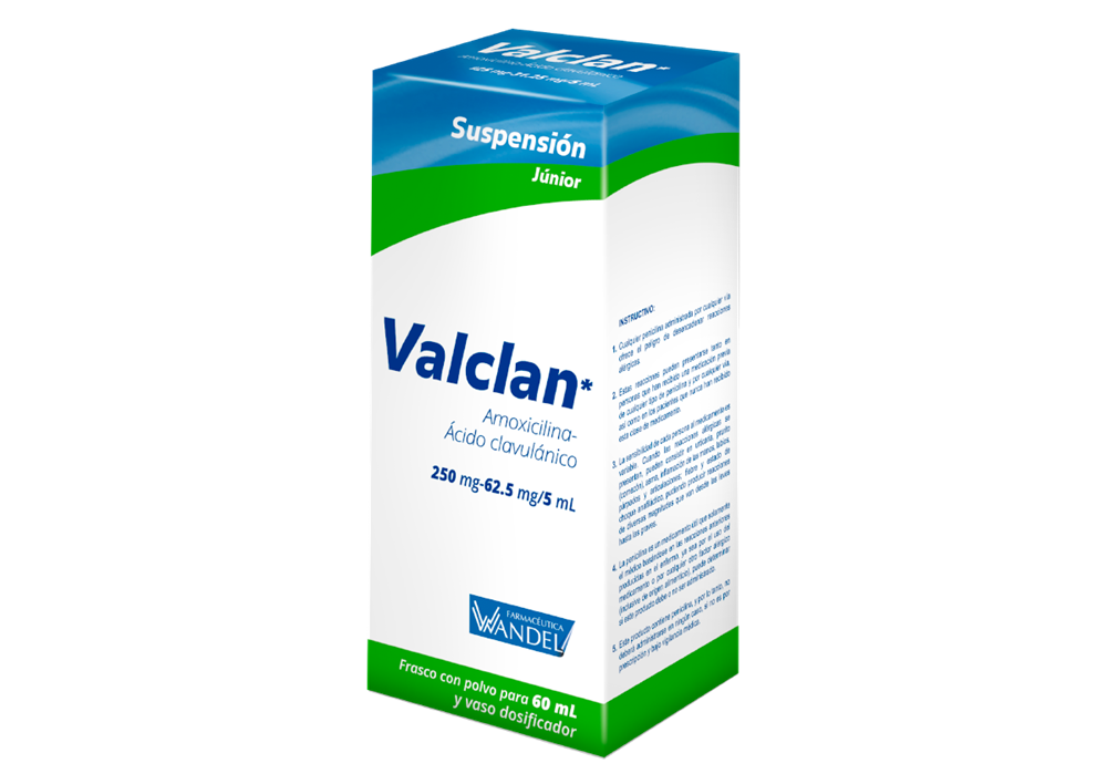 VALCLAN JUNIOR 250/62.50 MG/5 ML SUSP 60 ML