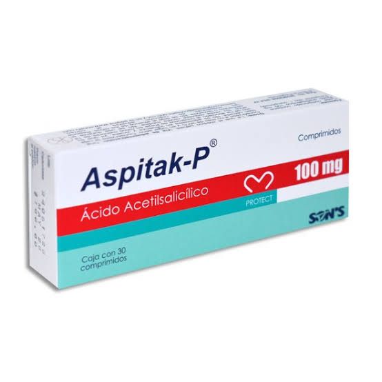 ASPITAK-P 100 MG 30 COMPR
