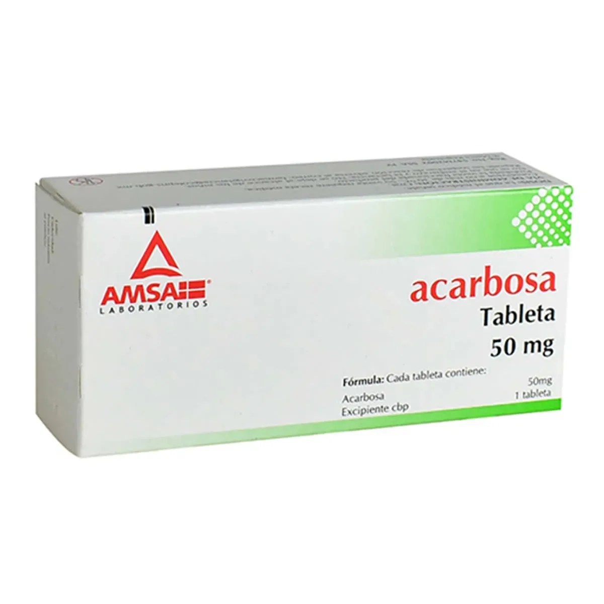 ACARBOSA 50 MG 30 TAB AMSA