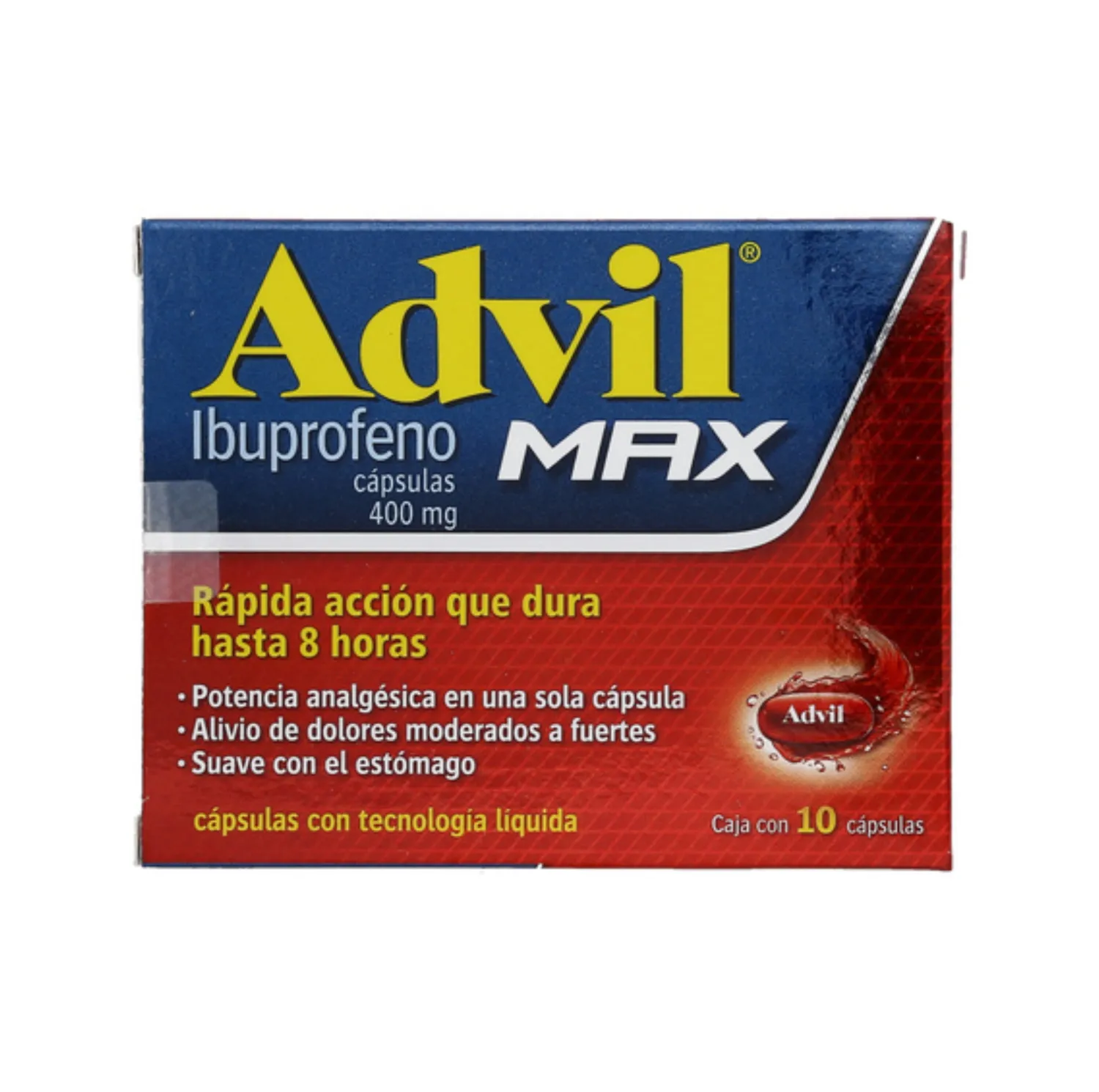 ADVIL MAX 400 MG 10 CAP