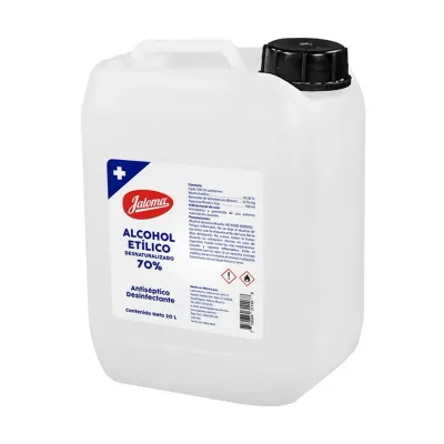 ALCOHOL ETILICO DESNATURALIZADO 70° GALON BIDON 20 L JALOMA