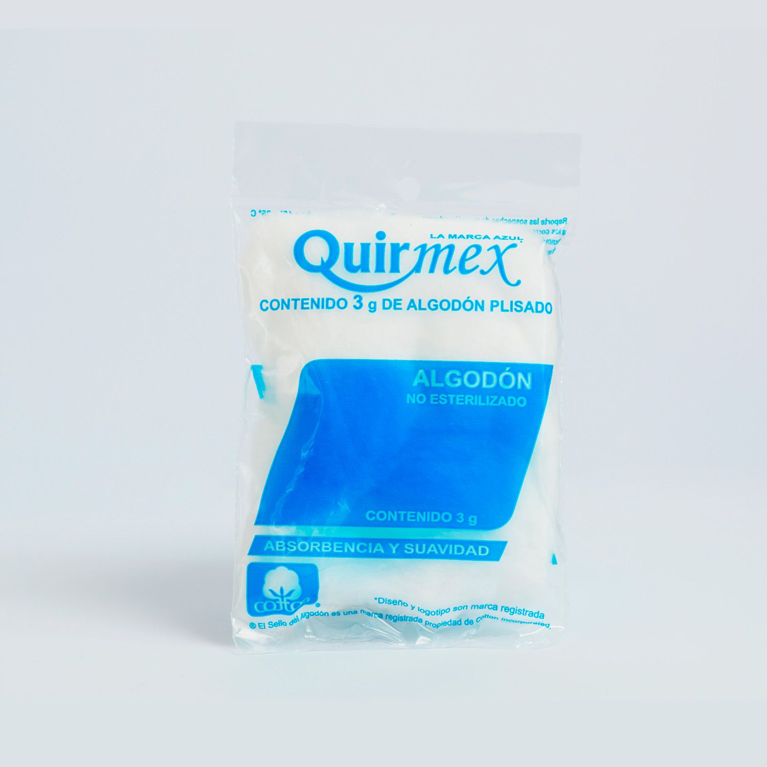 ALGODON PLISADO 100 BOL 3 G R QUIRMEX