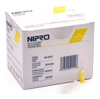 AGUJA HIPODÉRMICA 30GX1/2&quot;(13MM) 100 PZAS NIPRO