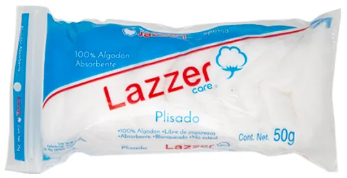 ALGODON PLISADO BOL 50 G LAZZER CARE