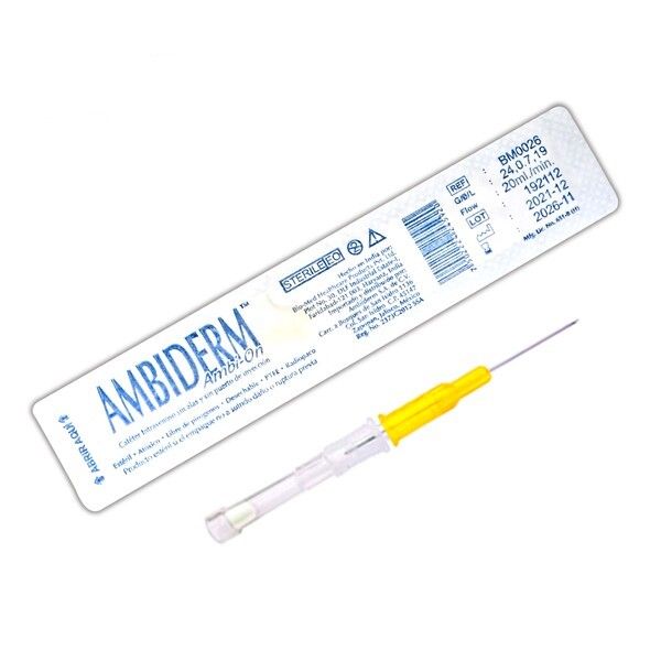 AMBIO-ON CATETER IV 24GX19MM AMARILLO