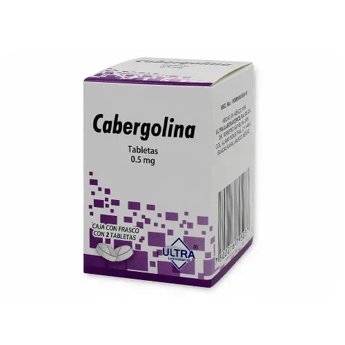 CABERGOLINA 0.5 MG 2 TAB ULTRA