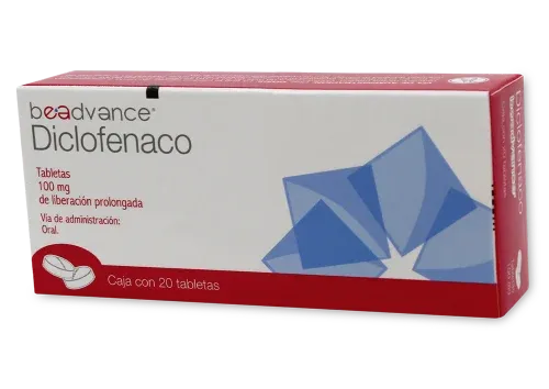 DICLOFENACO 100 MG 20 GRAGEAS BEADVANCE
