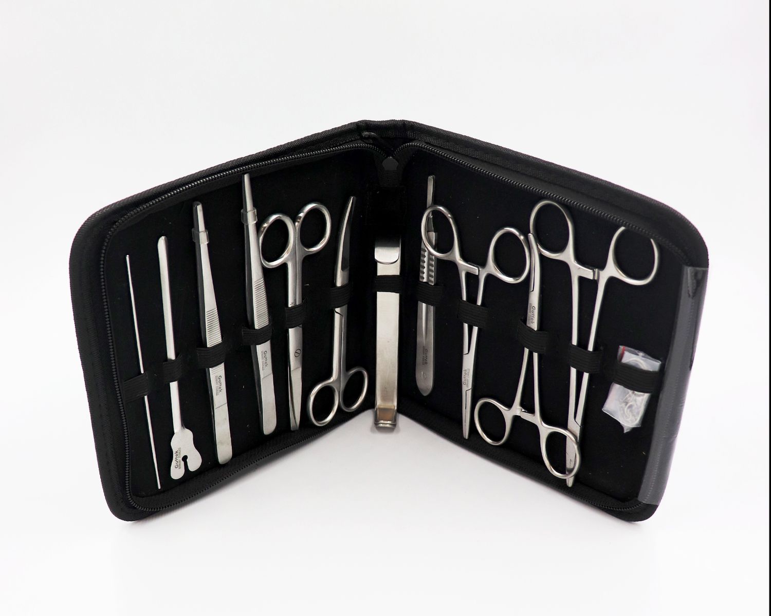 ESTUCHE DE DISECCION 12 PIEZAS GUTTEK