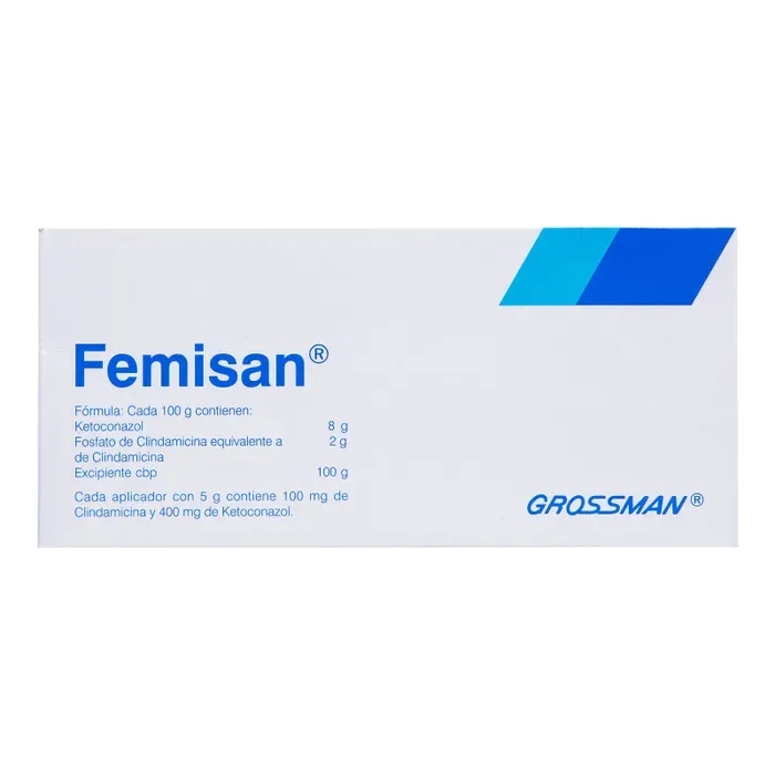 FEMISAN 400, 100 MG/5 G 6 APLIC VAG TUBO 30 G