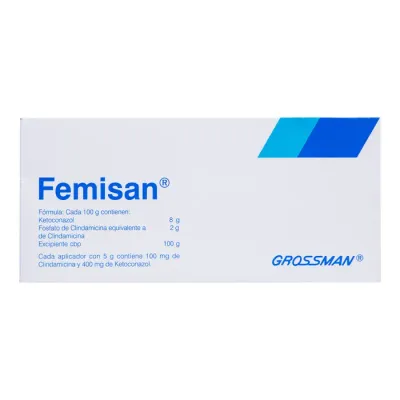 FEMISAN 400, 100 MG/5 G 6 APLIC VAG TUBO 30 G