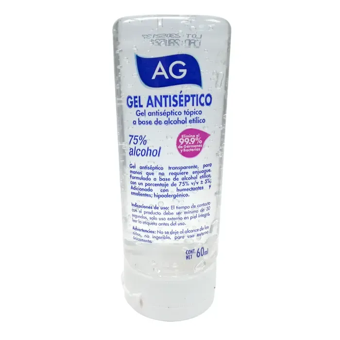 GEL ANTIBACTERIAL 70 % FCO 60 ML AG