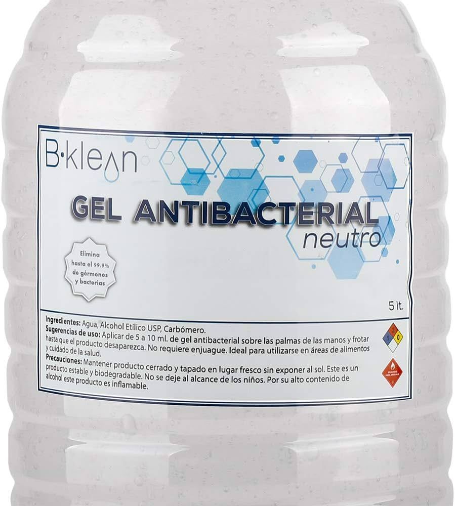 GEL ANTIBACTERIAL PARA MANOS AL 70% FCO 5 L BACTIDERM