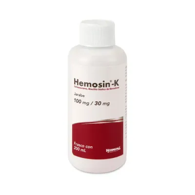 HEMOSIN-K 100/30 MG JBE 200 ML