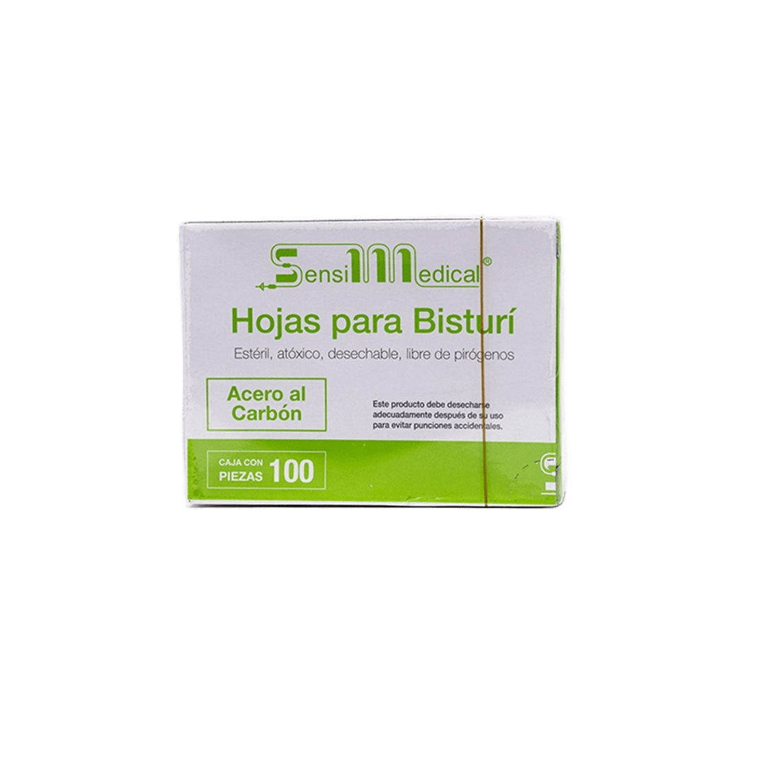 HOJA BISTURI ACERO AL CARBON NO. 15 PIEZA SENSI MEDICAL