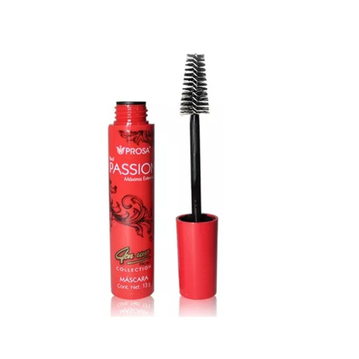 MASCARA RED PASSION 4 EN UNO COLOR NEGRO TUBO 13 G