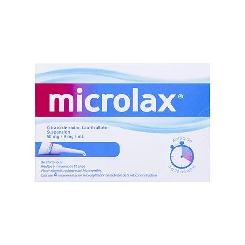 MICROLAX  90/9 MG/5 ML 4 MICROENEMAS