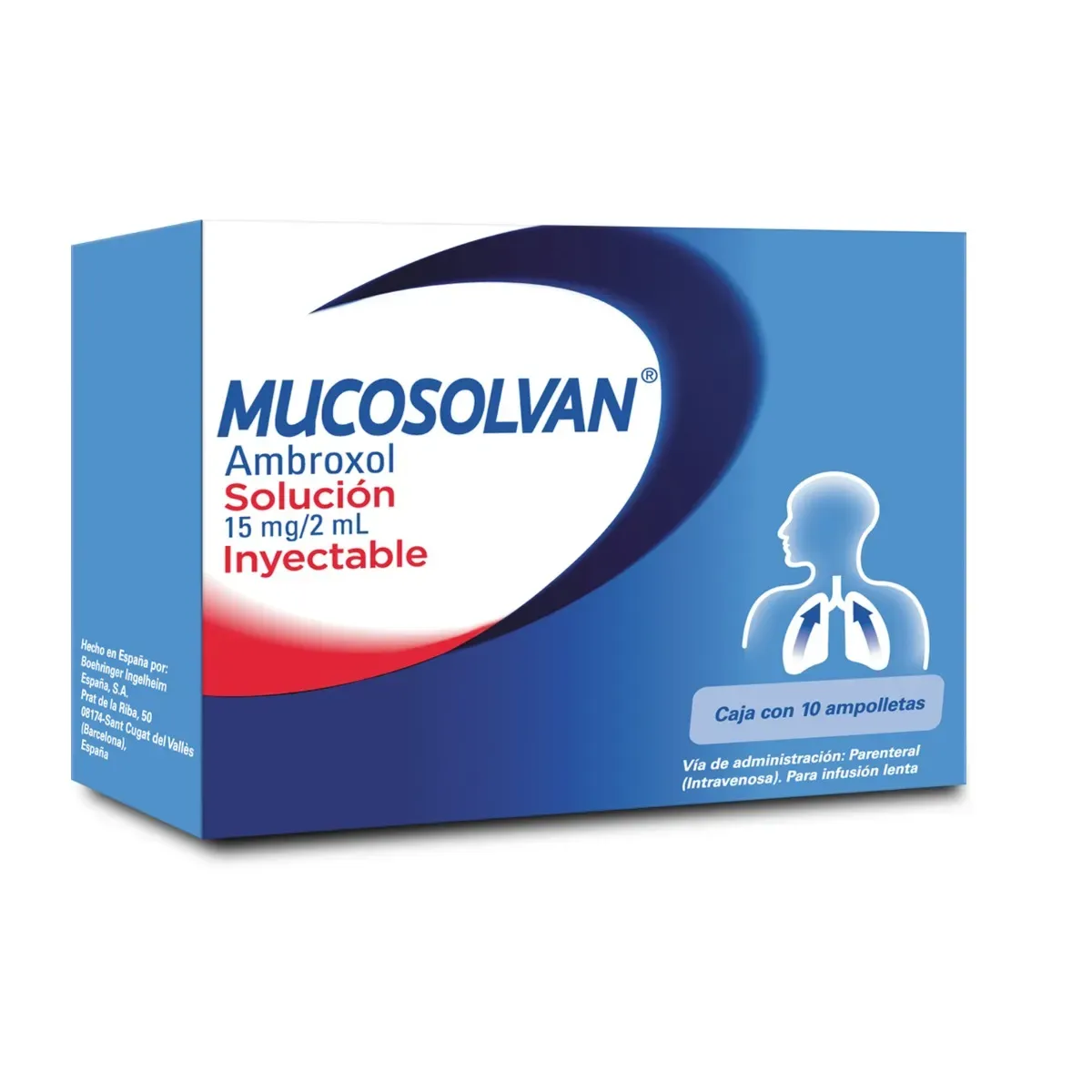 MUCOSOLVAN 15 MG/2 ML 10 AMP IV, PRAL