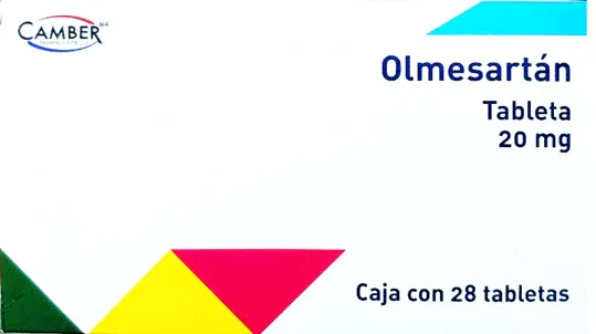 OLMESARTAN 20 MG 28 TAB CAMBER