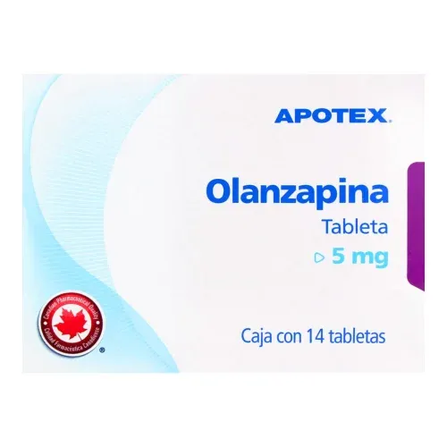 OLANZAPINA 5 MG 14 TAB APOTEX