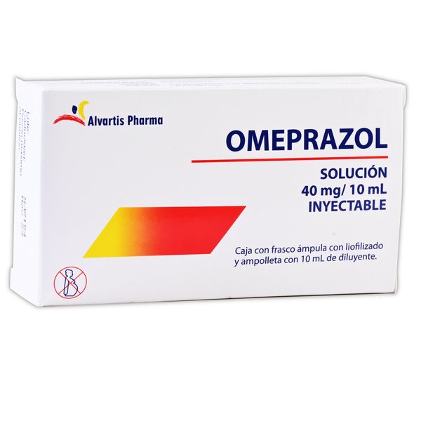 OMEPRAZOL 40 MG/10 ML AMP IV ALVARTIS