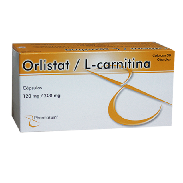 ORLISTAT, L-CARNITINA 120/200 MG 30 CAP PHARMAGEN
