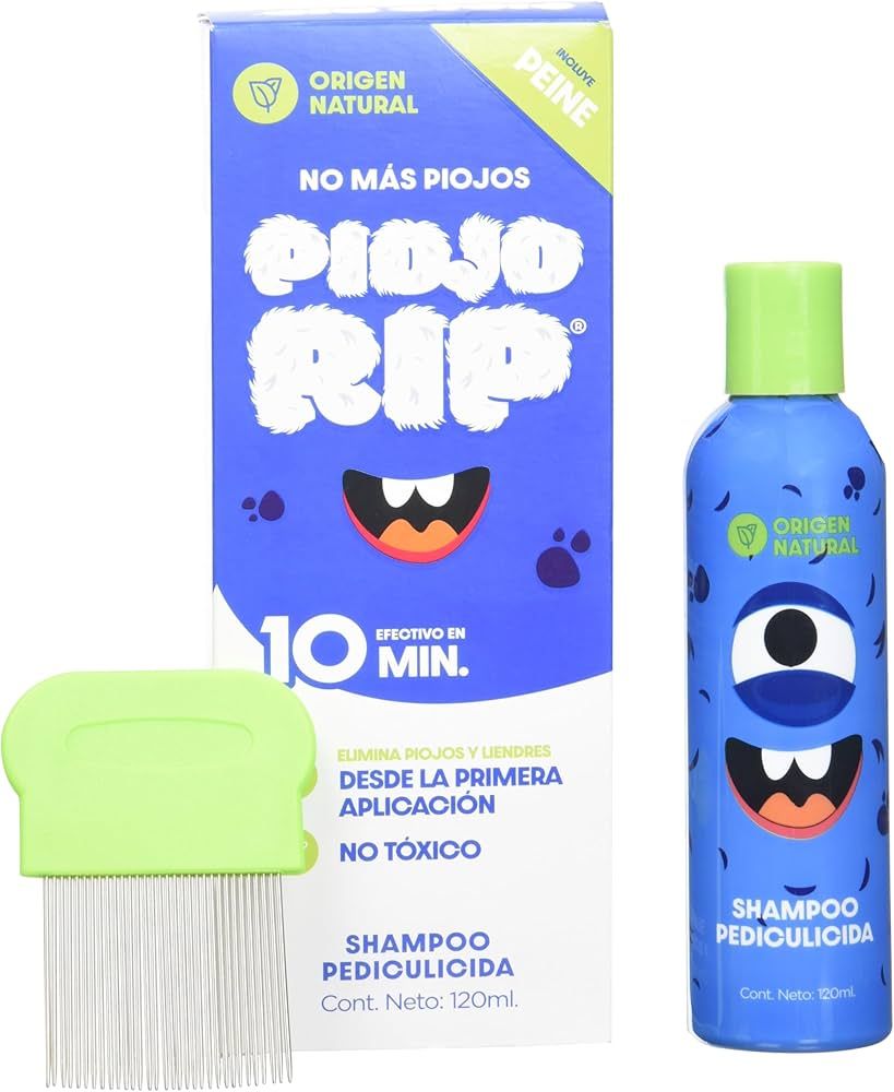 PIOJO RIP PZA PEINE DE ACERO, SHAMPOO 120 ML