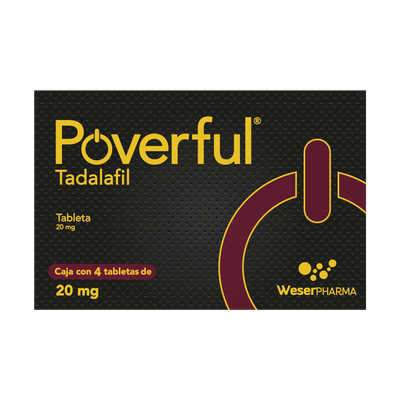 POVERFUL 20 MG 4 TAB