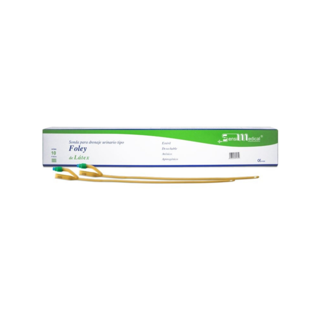 SONDA FOLEY LATEX 2V/GLB 5/CAL 16 FR PZA SENSIMEDICAL