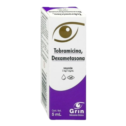 TOBRAMICINA, DEXAMETASONA 3-1 MG/1 ML GOT OFT 5 ML GRIN