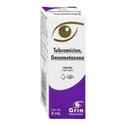 TOBRAMICINA, DEXAMETASONA 3-1 MG/1 ML GOT OFT 5 ML GRIN