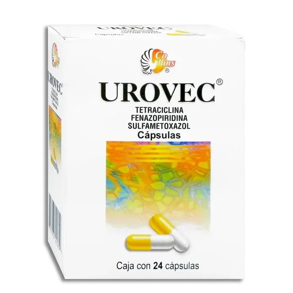 UROVEC 200/125/50 MG 24 CAP