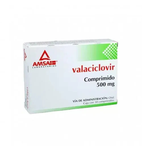 VALACICLOVIR 500 MG 10 COMP AMSA