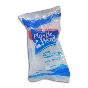 VASO RECOLECTOR ESTERIL PZA 100 ML PLASTIC WORLD
