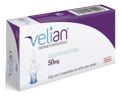 VELIAN SOL INY 50 MG 3 AMP
