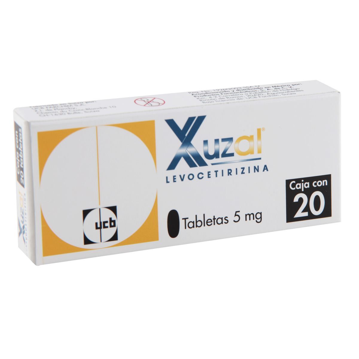 XUZAL 5 MG 20 TAB