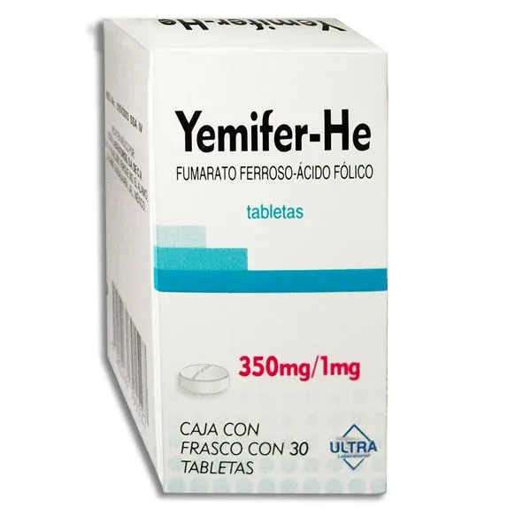 YEMIFER-HE 350/1 MG 30 TAB
