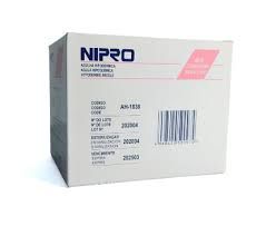 AGUJA HIPODERMICA 18Gx1 1/2&quot;(38MM) 100 PZAS NIPRO