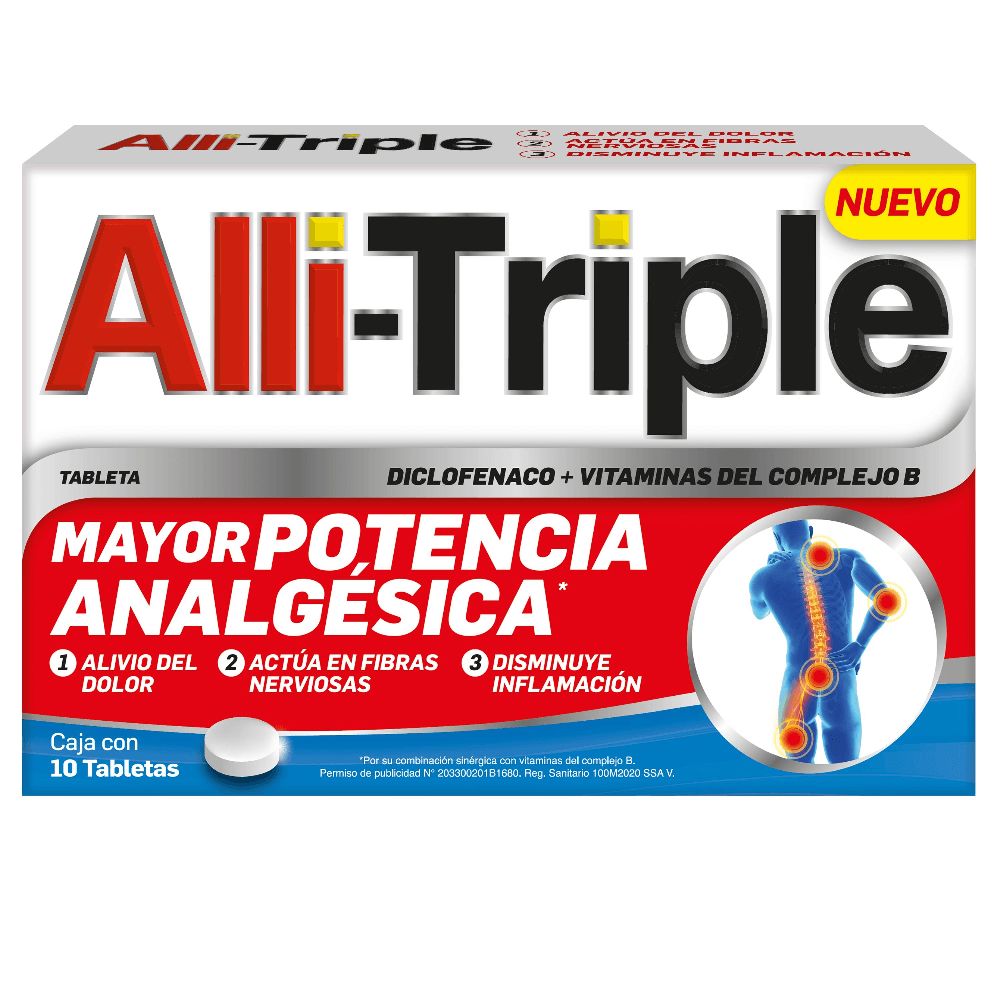 ALLI-TRIPLE 50/.25/50/50 MG 10 TAB