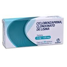 CICLOBENZAPRINA, CLONIXINATO DE LISINA 5/125 MG 20 TAB MAVER