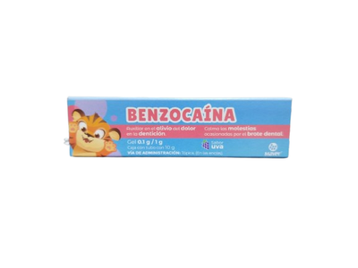 BENZOCAÍNA 0.1 G/1 G GEL 10 G MAVER