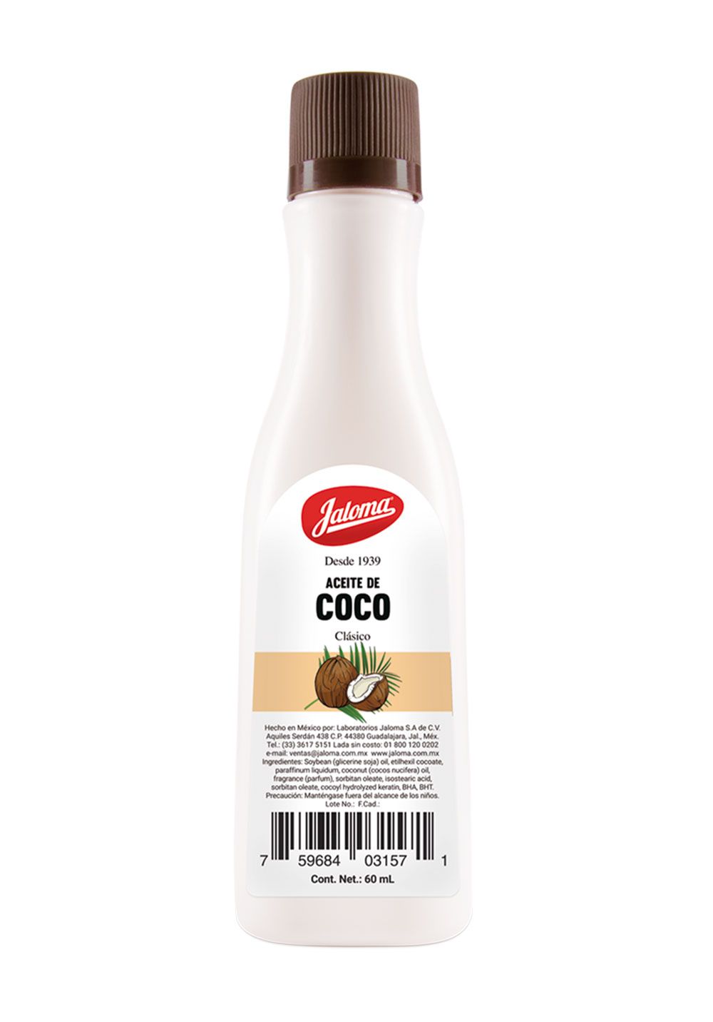ACEITE DE COCO FCO 60 ML JALOMA