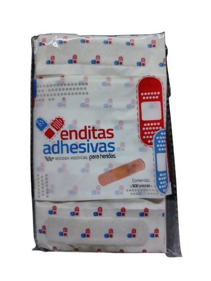 VENDITAS ADHESIVAS PARA HERIDAS BOLSA 100 PZAS