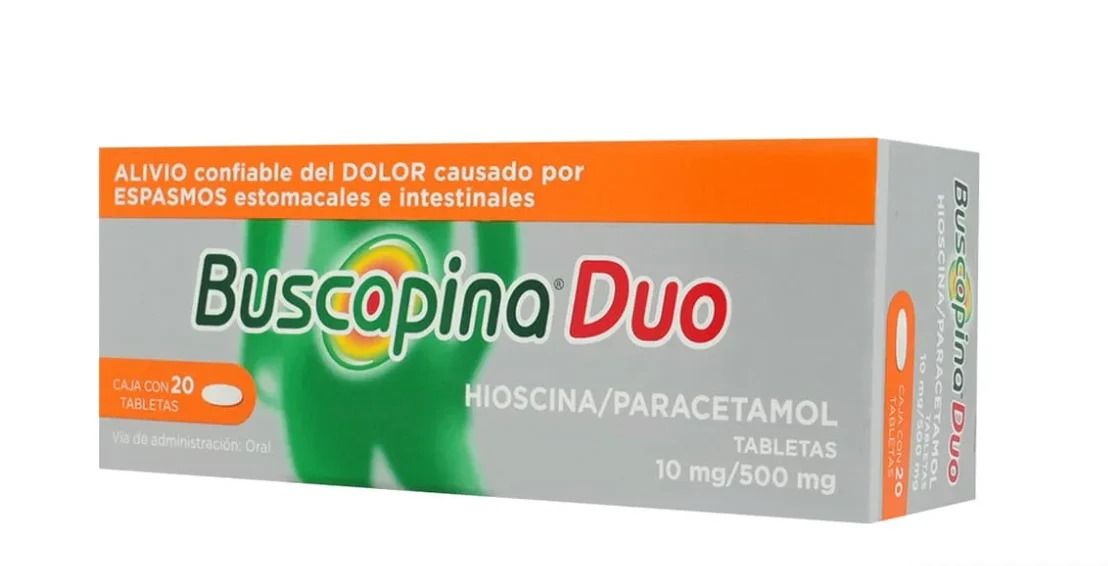 BUSCAPINA DUO 10/500 MG 20 TAB