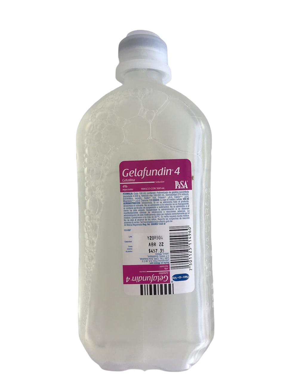 GELAFUNDIN 4 4 G/100 ML FCO 500 ML